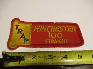 Original WINCHESTER 100 STRAIGHT TRAP AWARD SHOOT GUN SHELL Patch NOS #2 - Bild 1 von 3