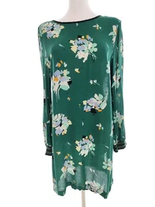 Mango T. XS Verde Blusa Túnica Manga larga - Imagen 1 de 5
