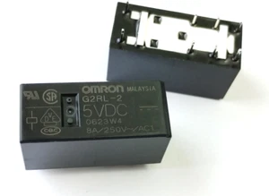 [4 pcs]  OMRON RELAY 2x8A DPDT G2RL-2-5VDC  PCB/socket  coil 5VDC - Picture 1 of 3