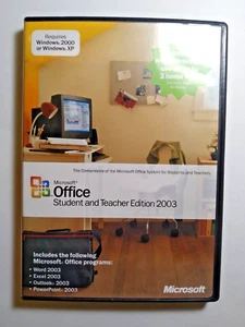 Microsoft Office Student and Teacher Edition 2003 BRAND NEW WITH KEY FREE SHIP - Picture 1 of 4