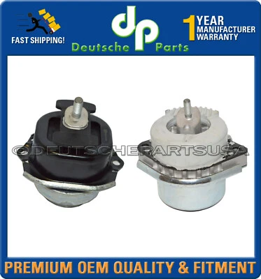 For BMW E70 X5 X6 L + R Engine Motor Mount Mounts 22116865145 22116786836 SET - Image 1 of 2
