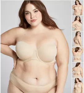 Cacique leicht gefütterter Multi-Way Trägerloser BH beige Gr. 40G - Bild 1 von 12