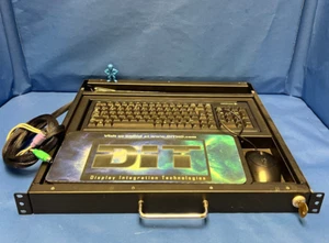 Clavier et souris tiroir rack 17" DIT RDKB-17I.R1X.B3 PS/2 avec serrure et clé - Photo 1 sur 3