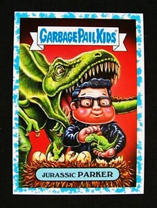GPK 2019 Series 1 We Hate the 90s, Films BLUE SPIT Card #7a Jurassic PARKER 2/99 - Picture 1 of 4