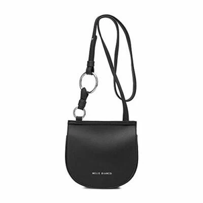 MELIE Bianco Aly Black Ring Crossbody Small Purse Bag VEGAN Leather NWT NEW - Image 1 of 4