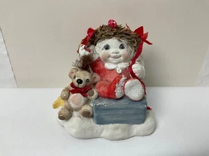 Dreamsicles Open Me First Angel Cherub 1994 Christmas Teddy Bear Kristen DX243 - Picture 1 of 12