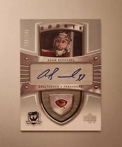 ADAM BERKHOEL 2005-06 UPPER DECK THE CUP AUTO RC #230/249 ATLANTA THRASHERS - Picture 1 of 1