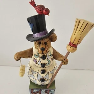 Jim Shore 4016476 Boyds Bears Frostley Broominbeary Let It Snow Snowman Bear - Picture 1 of 9