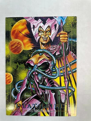 SINGLE CHASE CARD: Marvel Masterpieces 1992 LOST LADIES #LM-3 Deathbird - Image 1 of 3