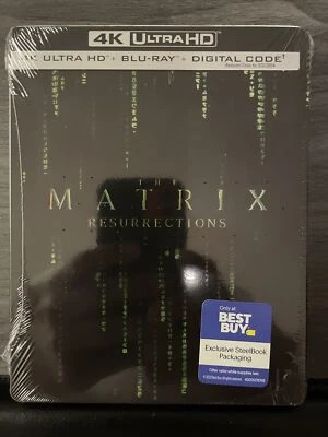 THE MATRIX RESURRECTIONS 4K UHD + BLU-RAY.  LIMITED EDITION STEELBOOK - Image 1 of 2