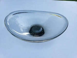 MID-CENTURY 1958 MODERN HOLMEGAARD PER LUTKEN GLASS BOWL MARKED & SIGNED - Picture 1 of 16