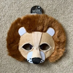 Lion Mask Felt/Furry Halloween Costume 9.25" x 7.25"--New w/ Tags - Picture 1 of 4