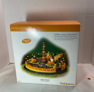 Department 56 Halloween Village “Spinning Pumpkins” 56.53173, como nuevo - Imagen 1 de 10