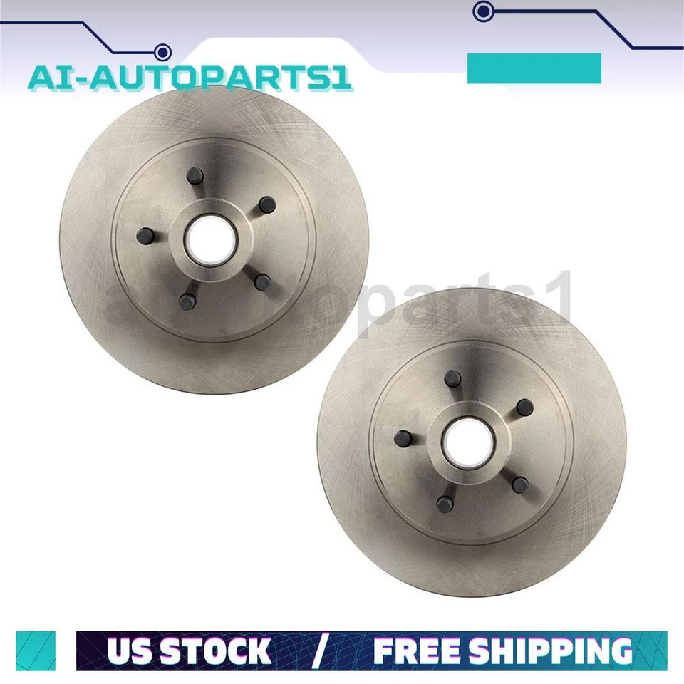 Conjunto de buje y rotores de freno de disco delanteros para Dodge Dakota 1987-1989 1990 2 piezas Foto 1 de 4