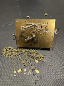 VINTAGE/ANTIQUE GRANDFATHER CLOCK MOVEMENT FOR PARTS/PROJECT - Picture 1 of 12