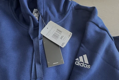 Adidas Women's  Fleece Hoodie _Navy/White 2XL - Image 1 of 4