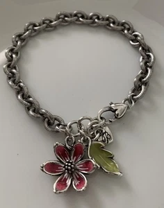 Brighton FLOWER 8 Inch Charm Bracelet, Ceramic Y2K Pop Color - Picture 1 of 5