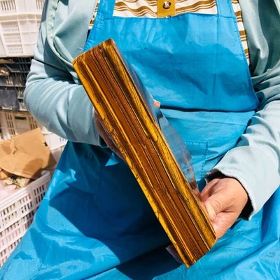 3400 g Raro Natural Hermoso Ojo de Tigre Mineral Cristal Espécimen Curación 2164 Foto 1 de 4