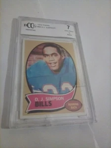 Tarjeta Topps 1970 #90 Hof Oj Simpson Buffalo Bills novato envío gratuito BCCG 7 - Imagen 1 de 2