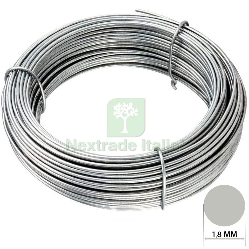 2PZ FILO TENSIONE ZINCATO DIAMETRO MATASSA 1,5MM (100MT); - Immagine 1 di 1