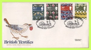 G.B. 1982 Textiles set on Post Office =First Day Cover, Bradford West - Picture 1 of 1
