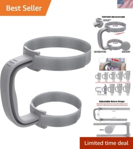 Upgraded Adjustable Handle for All Tumbler Sizes - Anti-Slip & Easy Clean - Gray - Picture 1 of 10