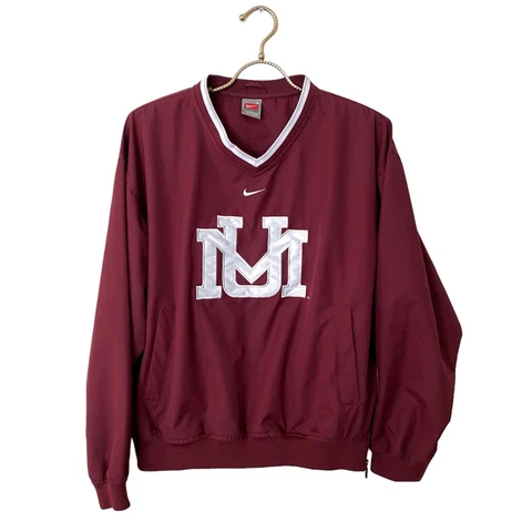 Nike Montana Grizzlies Men S Embroidered Pullover Windbreaker Jacket Side Zip Cover