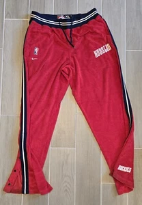 Vintage Nike Team NBA Houston Rockets Warm Sweatpants Men's Red XL 90's Y2K - Picture 1 of 7