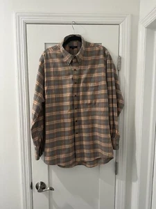 Burberry London Mens Nova Check Plaid Shirt Button Up Top Dress Sz XL - Picture 1 of 3
