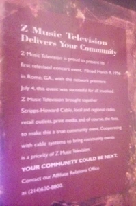 Geoff Moore & the Distance in Concert at the Rome City Auditorium VHS - Picture 1 of 2