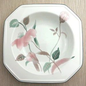 MIKASA Silk Flowers Large Soup Bowl F3003 White Pink Porcelain Replacement #1 - Picture 1 of 6