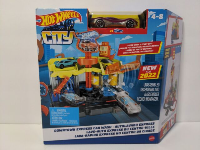 Pista Hot Wheels City Brinquedo Lava-Rápido Express no Centro da