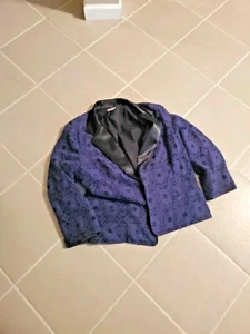 CHICO'S COTTON NYLON Blazer/Jacket Embroidered Blue,  LINED Open Front Sz;3/ XL - Picture 1 of 8