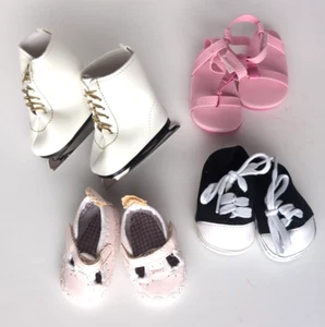 American Girl Puppenschuhe Schlittschuhe Hausschuhe Tennisschuhe Sandalen - Bild 1 von 3
