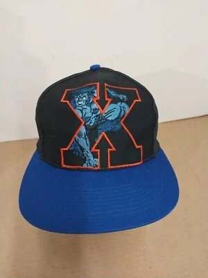 Mint Vtg 90's Marvel Comics X-Men Beast Mutant Gear Hat Adjustable Snapback - Image 1 of 4