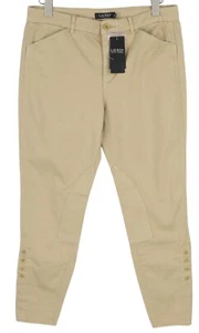 Lauren Ralph Women's Pants W31 Brown Slim Fit Ankle Length Zipper Casual - Picture 1 of 12