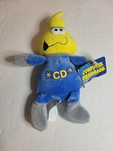 Bolsa de frijoles para computadora alienígena de peluche años 90 vintage juguetes con etiquetas 8" - CD - Imagen 1 de 6