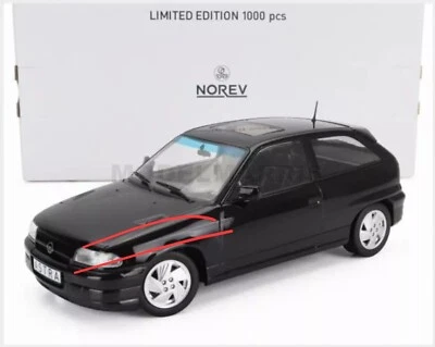 NOREV 183671 OPEL - ASTRA F GSi 1992 - BLACK - 1/18 - Immagine 1 di 2