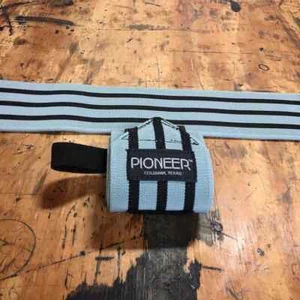 Pioneer Silver Beast Powerlifting Wrist Wraps - 12in, 24in, 36in - Picture 1 of 2