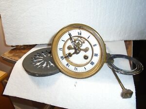 Antique-French "Marti" Open Escapement Clock Movement-Ca.1880-To Restore-#H145