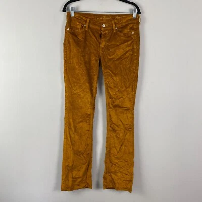 Pantalones bootcut de pana 7 for All Mankind Flynt talla 28 marrón tiro bajo Foto 1 de 4