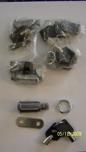 Tubular Cam Lock 1-1/8" KA Cabinet Toolbox Drawer RV Locks, QTY 5 KEYED ALIKE - Picture 1 of 2