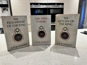 J R R Tolkien ~ The Lord Of The Rings Trilogy Of First Editions - Picture 1 of 10