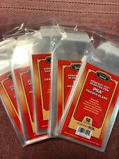 250 Cardboard Gold PERFECT FIT SLEEVES for PSA GRADED SLABS w/ LOGO - 2mil -NEW