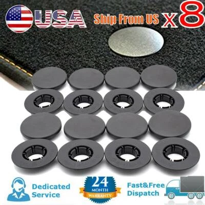 X16 Car Floor Mat Clips Retention Button Carpet Clamps For Mercedes Benz Grip - Image 1 of 4