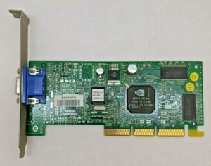 Nvidia Riva TNT2 64 AGP Video Card w/Vga Output Tested & Vintage - Picture 1 of 3