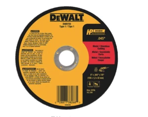 DEWALT DW8725 CutOff Wheel, A60T, 6"x.040"x7/8", - Picture 1 of 1