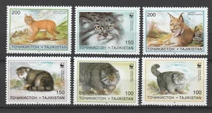 Tayikistán 1996 WWF Fauna, Animales 6 Estampillas Estampilladas sin montar o nunca montada - Imagen 1 de 1