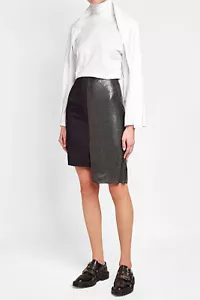 Falda corta PACO RABANNE malla negra metal cota de malla 38 6 - Imagen 1 de 6
