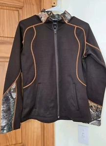 Gamehide Realtree Womens Fleece Pathfinder Jacket sz M Brown Camo EUC Free Ship - Picture 1 of 11
